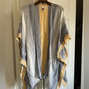 Open front poncho